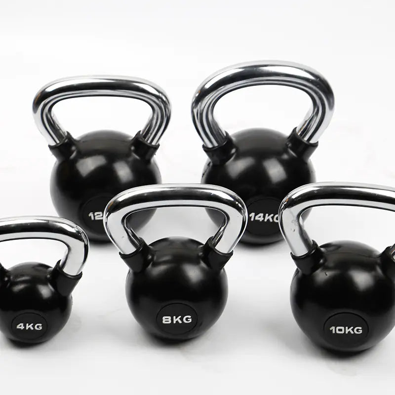 Black Coated Kettlebell 4/8/10/16/24KG for Home Gym