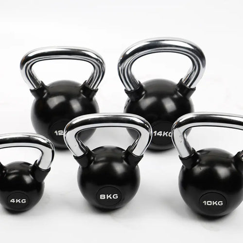 Black Coated Kettlebell 4/8/10/16/24KG for Home Gym
