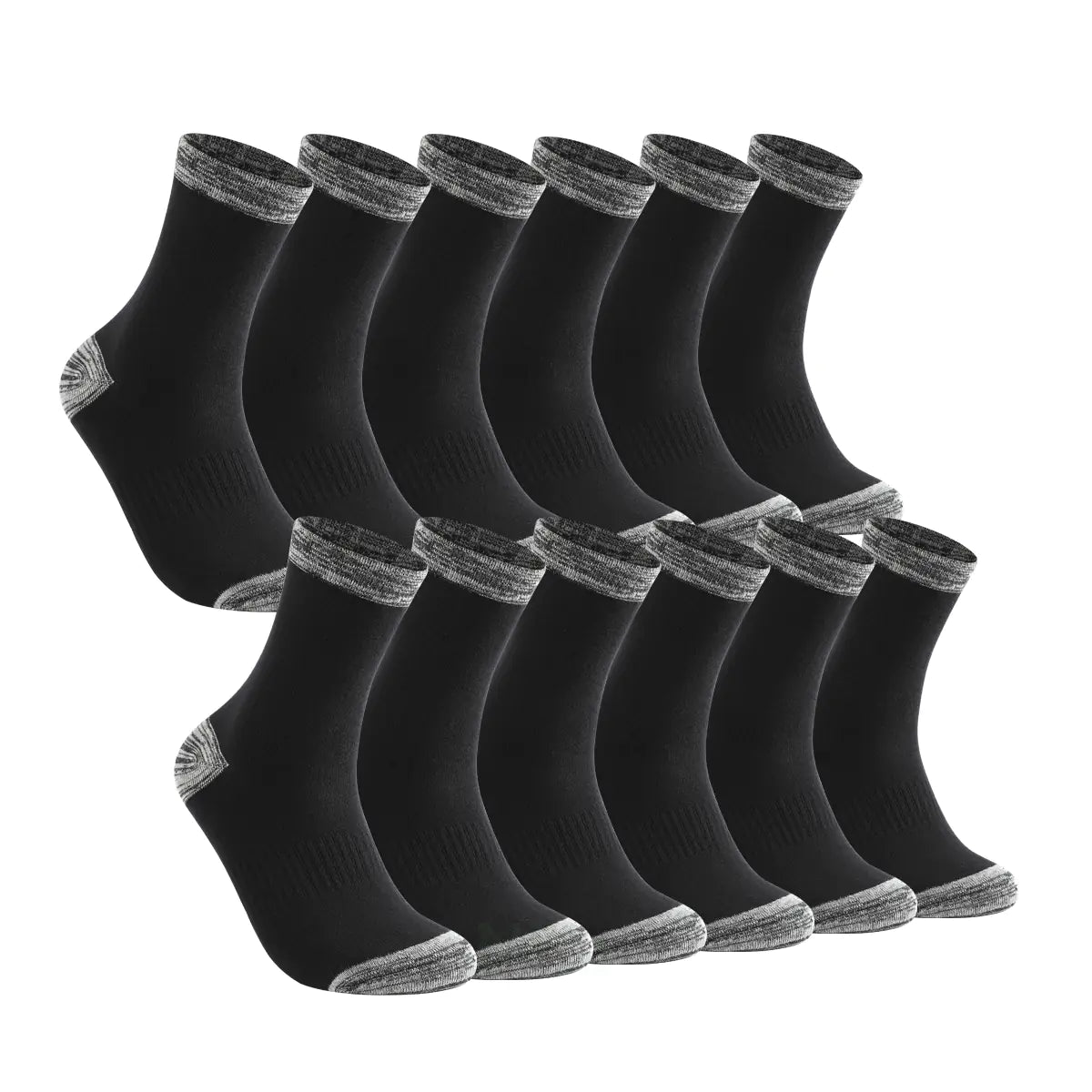 6 Pairs of Men's Cotton Winter Socks - Casual & Warm