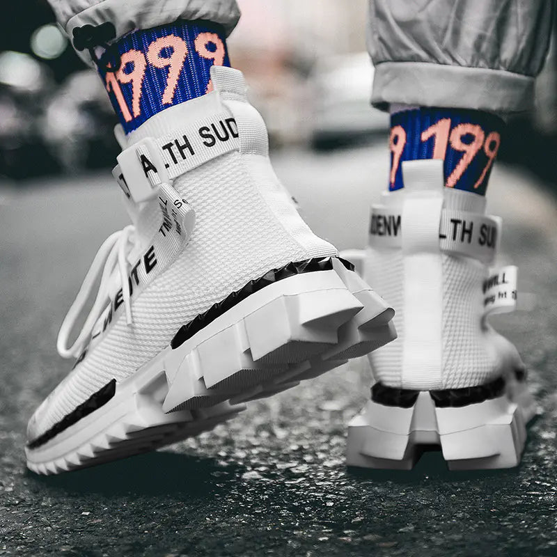 Casual High-Top Men's Running Shoes