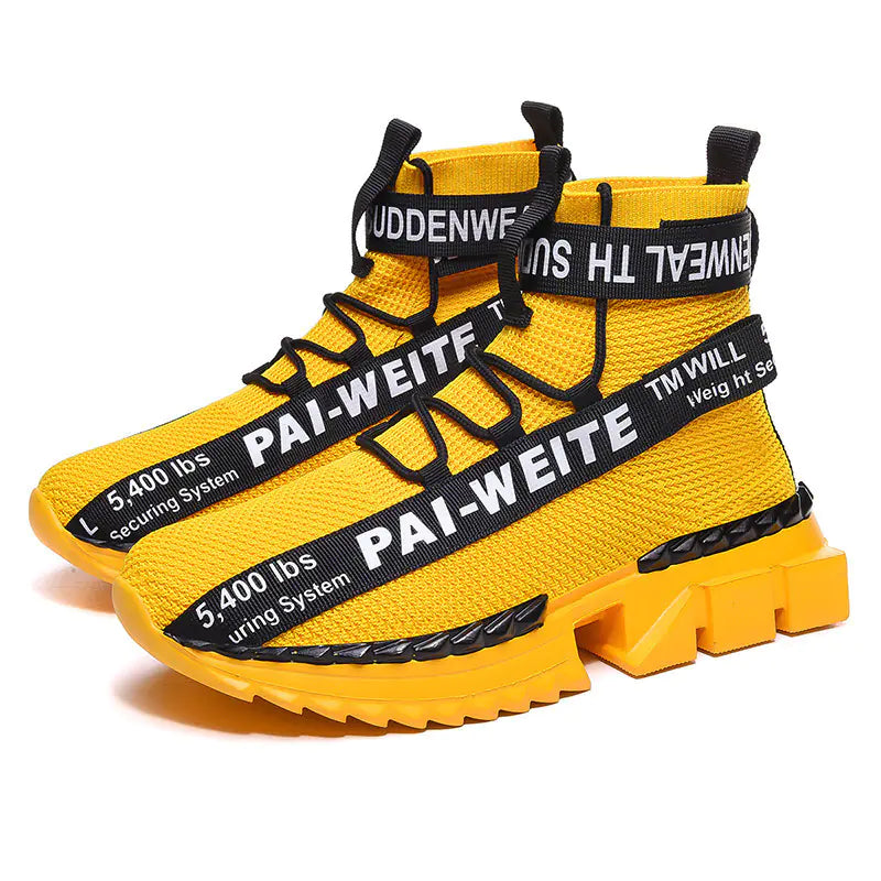 Casual High-Top Men's Running Shoes