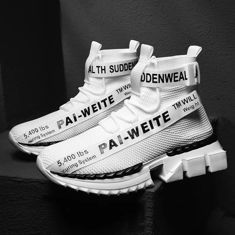 Casual High-Top Men's Running Shoes