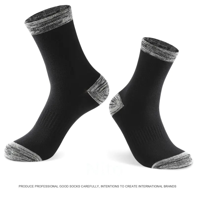 6 Pairs of Men's Cotton Winter Socks - Casual & Warm